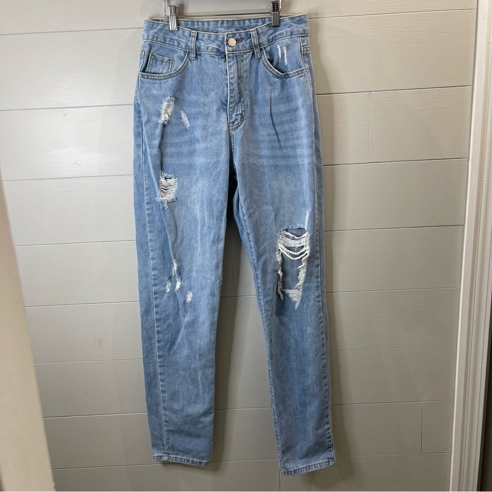 SHEIN | Women’s Distressed Light Wash Jeans Size Medium